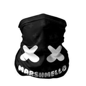 Бандана-труба 3D с принтом MARSHMELLO в Петрозаводске, 100% полиэстер, ткань с особыми свойствами — Activecool | плотность 150‒180 г/м2; хорошо тянется, но сохраняет форму | dj | marshmello | usa | америка | клубная музыка | маршмелло | музыка | музыкант