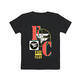Детская футболка хлопок с принтом cs:go - FaZe Clan Crosshair (2019) в Петрозаводске, 100% хлопок | круглый вырез горловины, полуприлегающий силуэт, длина до линии бедер | 0x000000123 | csgo | faze | faze clan | ксго | фейз