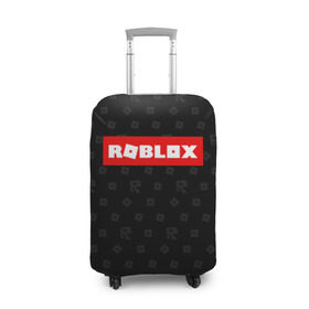 Чехол для чемодана 3D с принтом ROBLOX в Петрозаводске, 86% полиэфир, 14% спандекс | двустороннее нанесение принта, прорези для ручек и колес | game | gamer | logo | minecraft | roblox | simulator | игра | конструктор | лого | симулятор | строительство | фигура