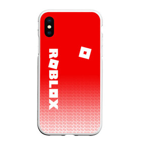 Чехол для iPhone XS Max матовый с принтом ROBLOX в Петрозаводске, Силикон | Область печати: задняя сторона чехла, без боковых панелей | game | gamer | logo | minecraft | roblox | simulator | игра | конструктор | лого | симулятор | строительство | фигура