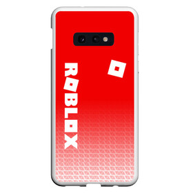 Чехол для Samsung S10E с принтом ROBLOX в Петрозаводске, Силикон | Область печати: задняя сторона чехла, без боковых панелей | game | gamer | logo | minecraft | roblox | simulator | игра | конструктор | лого | симулятор | строительство | фигура