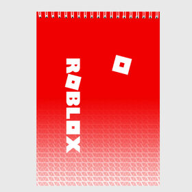Скетчбук с принтом ROBLOX в Петрозаводске, 100% бумага
 | 48 листов, плотность листов — 100 г/м2, плотность картонной обложки — 250 г/м2. Листы скреплены сверху удобной пружинной спиралью | game | gamer | logo | minecraft | roblox | simulator | игра | конструктор | лого | симулятор | строительство | фигура