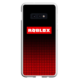 Чехол для Samsung S10E с принтом ROBLOX в Петрозаводске, Силикон | Область печати: задняя сторона чехла, без боковых панелей | game | gamer | logo | minecraft | roblox | simulator | игра | конструктор | лого | симулятор | строительство | фигура