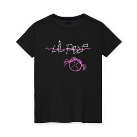 Женская футболка хлопок с принтом ANGRY GIRL в Петрозаводске, 100% хлопок | прямой крой, круглый вырез горловины, длина до линии бедер, слегка спущенное плечо | gustav | lo fi | runaway | густав | лил | пип | пост эмо | реп | хип хоп | эмо рэп