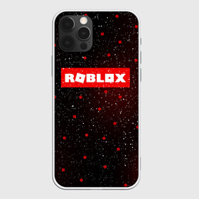 Чехол для iPhone 12 Pro с принтом ROBLOX в Петрозаводске, силикон | область печати: задняя сторона чехла, без боковых панелей | Тематика изображения на принте: game | gamer | logo | minecraft | roblox | simulator | игра | конструктор | лого | симулятор | строительство | фигура