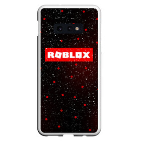 Чехол для Samsung S10E с принтом ROBLOX в Петрозаводске, Силикон | Область печати: задняя сторона чехла, без боковых панелей | game | gamer | logo | minecraft | roblox | simulator | игра | конструктор | лого | симулятор | строительство | фигура