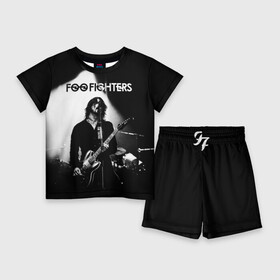 Детский костюм с шортами 3D с принтом Foo Fighters в Петрозаводске,  |  | foo fighters | nirvana | альтернативный рок | группы | дейв грол | музыка | постгранж | рок | хард рок