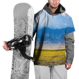 Накидка на куртку 3D с принтом Красочная долина в Петрозаводске, 100% полиэстер |  | горы | долина | небо | поле | природа