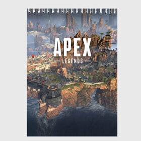 Скетчбук с принтом APEX LEGENDS в Петрозаводске, 100% бумага
 | 48 листов, плотность листов — 100 г/м2, плотность картонной обложки — 250 г/м2. Листы скреплены сверху удобной пружинной спиралью | apex | legend | legends | titanfall | апекс | бангалор | бладхаунд | верхушки | гибралтар | каустик | лайфлайн | легенда | легенды | ледженд | леджендс | мираж | рэйф | титанфол