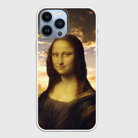 Чехол для iPhone 13 Pro Max с принтом Мона Лиза в Петрозаводске,  |  | Тематика изображения на принте: big | арт | крупные арты | крупные принты | сумасшедшие арты