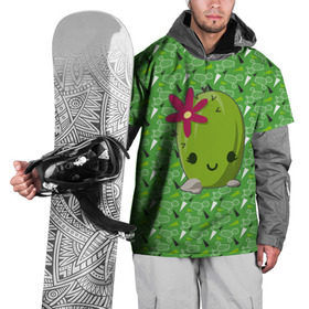 Накидка на куртку 3D с принтом Милый кактус в Петрозаводске, 100% полиэстер |  | Тематика изображения на принте: веселый кактус | зеленый | иголки | кактусы | колючий | летний | лето | настроение | прикольный | радостный | счастье | цветок | цветы | эмоции