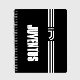 Тетрадь с принтом Juventus в Петрозаводске, 100% бумага | 48 листов, плотность листов — 60 г/м2, плотность картонной обложки — 250 г/м2. Листы скреплены сбоку удобной пружинной спиралью. Уголки страниц и обложки скругленные. Цвет линий — светло-серый
 | juventus | европа | игровая форма | игрок | италия | матч | спорт | спорт клуб | турин | футбол | футбольная форма | футбольный клуб | ювентус