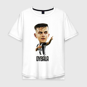 Мужская футболка хлопок Oversize с принтом Dybala в Петрозаводске, 100% хлопок | свободный крой, круглый ворот, “спинка” длиннее передней части | Тематика изображения на принте: champion | cr7 | cristiano | game | goal | italy | juventus | madrid | real | ronaldo | spain | team | буффон | гол | дибала | золотой мяч | игрок | испания | италия | криштиану | мадрид | португалия | реал | роналду | спорт | тренер | футбол | 