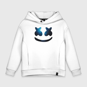 Детское худи Oversize хлопок с принтом Marshmello в Петрозаводске, френч-терри — 70% хлопок, 30% полиэстер. Мягкий теплый начес внутри —100% хлопок | боковые карманы, эластичные манжеты и нижняя кромка, капюшон на магнитной кнопке | Тематика изображения на принте: chris comstock | electronic | joytime | marshmallow | marshmello | клубная | маршмелло | маршмеллоу | электронная музыка