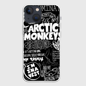 Чехол для iPhone 13 mini с принтом Arctic Monkeys в Петрозаводске,  |  | arctic monkeys | алекс тёрнер | арктик манкиз | группы | джейми кук | инди | музыка | мэтт хелдерс | ник омэлли | постпанк | рок