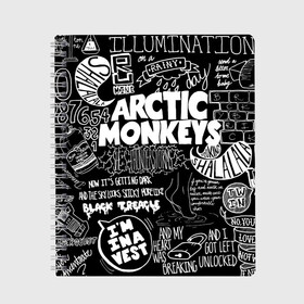 Тетрадь с принтом Arctic Monkeys в Петрозаводске, 100% бумага | 48 листов, плотность листов — 60 г/м2, плотность картонной обложки — 250 г/м2. Листы скреплены сбоку удобной пружинной спиралью. Уголки страниц и обложки скругленные. Цвет линий — светло-серый
 | arctic monkeys | алекс тёрнер | арктик манкиз | группы | джейми кук | инди | музыка | мэтт хелдерс | ник омэлли | постпанк | рок