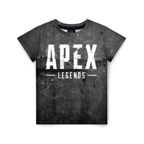 Детская футболка 3D с принтом APEX Legends в Петрозаводске, 100% гипоаллергенный полиэфир | прямой крой, круглый вырез горловины, длина до линии бедер, чуть спущенное плечо, ткань немного тянется | 2 | 2019 | 3 | apex | game | legends | titanfall | игра | титанфолл