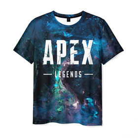Мужская футболка 3D с принтом APEX Legends в Петрозаводске, 100% полиэфир | прямой крой, круглый вырез горловины, длина до линии бедер | Тематика изображения на принте: 2 | 2019 | 3 | apex | game | legends | titanfall | игра | титанфолл