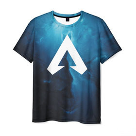 Мужская футболка 3D с принтом Апекс в Петрозаводске, 100% полиэфир | прямой крой, круглый вырез горловины, длина до линии бедер | apex | battle royale | legends | titanfall | апекс | легенды