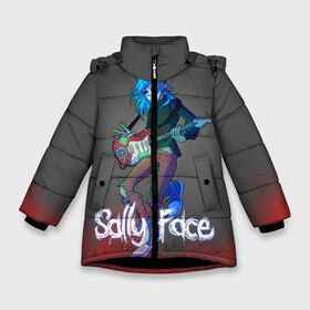 Зимняя куртка для девочек 3D с принтом Sally Face (8) в Петрозаводске, ткань верха — 100% полиэстер; подклад — 100% полиэстер, утеплитель — 100% полиэстер. | длина ниже бедра, удлиненная спинка, воротник стойка и отстегивающийся капюшон. Есть боковые карманы с листочкой на кнопках, утяжки по низу изделия и внутренний карман на молнии. 

Предусмотрены светоотражающий принт на спинке, радужный светоотражающий элемент на пуллере молнии и на резинке для утяжки. | face | fisher | larry johnson | mask | sally | sally face | sally fisher | демоны | духи | маска | призраки | салли | салли фейс | салли фишер | фейс
