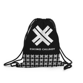 Рюкзак-мешок 3D с принтом Eskimo Callboy в Петрозаводске, 100% полиэстер | плотность ткани — 200 г/м2, размер — 35 х 45 см; лямки — толстые шнурки, застежка на шнуровке, без карманов и подкладки | bury me in vegas | crystals | danskimo | eskimo callboy | sushi | the scene | we are the mess | группы | метал | музыка | рок | эскимо колбой