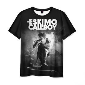 Мужская футболка 3D с принтом Eskimo Callboy в Петрозаводске, 100% полиэфир | прямой крой, круглый вырез горловины, длина до линии бедер | bury me in vegas | crystals | danskimo | eskimo callboy | sushi | the scene | we are the mess | группы | метал | музыка | рок | эскимо колбой