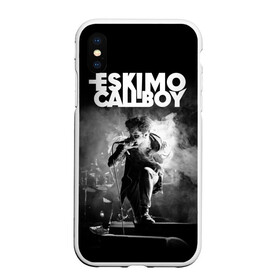 Чехол для iPhone XS Max матовый с принтом Eskimo Callboy в Петрозаводске, Силикон | Область печати: задняя сторона чехла, без боковых панелей | bury me in vegas | crystals | danskimo | eskimo callboy | sushi | the scene | we are the mess | группы | метал | музыка | рок | эскимо колбой