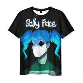 Мужская футболка 3D с принтом Sally Face (11) в Петрозаводске, 100% полиэфир | прямой крой, круглый вырез горловины, длина до линии бедер | Тематика изображения на принте: face | fisher | larry johnson | mask | sally | sally face | sally fisher | демоны | духи | маска | призраки | салли | салли фейс | салли фишер | фейс