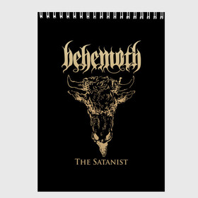 Скетчбук с принтом Behemoth в Петрозаводске, 100% бумага
 | 48 листов, плотность листов — 100 г/м2, плотность картонной обложки — 250 г/м2. Листы скреплены сверху удобной пружинной спиралью | behemoth | black metal | death metal | inferno | nergal | orion | seth | блэк метал | группы | дэт метал | метал | музыка | рок