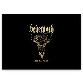 Поздравительная открытка с принтом Behemoth в Петрозаводске, 100% бумага | плотность бумаги 280 г/м2, матовая, на обратной стороне линовка и место для марки
 | Тематика изображения на принте: behemoth | black metal | death metal | inferno | nergal | orion | seth | блэк метал | группы | дэт метал | метал | музыка | рок