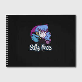 Альбом для рисования с принтом Sally Face (15) в Петрозаводске, 100% бумага
 | матовая бумага, плотность 200 мг. | face | fisher | larry johnson | mask | sally | sally face | sally fisher | демоны | духи | маска | призраки | салли | салли фейс | салли фишер | фейс