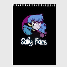 Скетчбук с принтом Sally Face (15) в Петрозаводске, 100% бумага
 | 48 листов, плотность листов — 100 г/м2, плотность картонной обложки — 250 г/м2. Листы скреплены сверху удобной пружинной спиралью | Тематика изображения на принте: face | fisher | larry johnson | mask | sally | sally face | sally fisher | демоны | духи | маска | призраки | салли | салли фейс | салли фишер | фейс