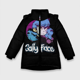 Зимняя куртка для девочек 3D с принтом Sally Face (15) в Петрозаводске, ткань верха — 100% полиэстер; подклад — 100% полиэстер, утеплитель — 100% полиэстер. | длина ниже бедра, удлиненная спинка, воротник стойка и отстегивающийся капюшон. Есть боковые карманы с листочкой на кнопках, утяжки по низу изделия и внутренний карман на молнии. 

Предусмотрены светоотражающий принт на спинке, радужный светоотражающий элемент на пуллере молнии и на резинке для утяжки. | face | fisher | larry johnson | mask | sally | sally face | sally fisher | демоны | духи | маска | призраки | салли | салли фейс | салли фишер | фейс