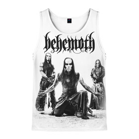 Мужская майка 3D с принтом Behemoth в Петрозаводске, 100% полиэстер | круглая горловина, приталенный силуэт, длина до линии бедра. Пройма и горловина окантованы тонкой бейкой | Тематика изображения на принте: behemoth | black metal | death metal | inferno | nergal | orion | seth | блэк метал | группы | дэт метал | метал | музыка | рок