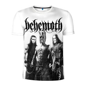 Мужская футболка 3D спортивная с принтом Behemoth в Петрозаводске, 100% полиэстер с улучшенными характеристиками | приталенный силуэт, круглая горловина, широкие плечи, сужается к линии бедра | behemoth | black metal | death metal | inferno | nergal | orion | seth | блэк метал | группы | дэт метал | метал | музыка | рок
