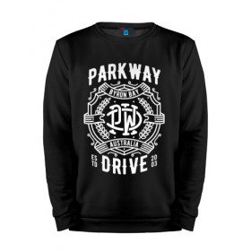 Мужской свитшот хлопок с принтом Parkway Drive в Петрозаводске, 100% хлопок |  | 