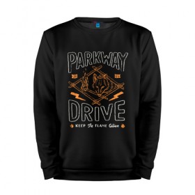 Мужской свитшот хлопок с принтом Parkway Drive в Петрозаводске, 100% хлопок |  | atlas | ire | parkway drive | pd | группы | метал | музыка | рок | хеви метал