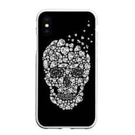 Чехол для iPhone XS Max матовый с принтом Diamond skull в Петрозаводске, Силикон | Область печати: задняя сторона чехла, без боковых панелей | background | black | death | diamond skull | drawing | graphics | hal | hearts | precious stones | symbol | wealth | богатство | бриллиантовый | графика | день мертвых | драгоценные | камни | мексика | праздник | рисунок | сердца | символ | фон |