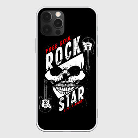 Чехол для iPhone 12 Pro Max с принтом Free soul rock star life is s в Петрозаводске, Силикон |  | Тематика изображения на принте: free soul | hard | heavy | life | mus | music | rock | rock star | short | skull | гитары | графика | душа | жесткий | жизнь | инструменты | коротка | музыка | музыкальные | надпись | рисунок | рок | рок звезда | свободная | символ