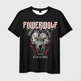 Мужская футболка 3D с принтом Powerwolf в Петрозаводске, 100% полиэфир | прямой крой, круглый вырез горловины, длина до линии бедер | heavy metal | metal | powerwolf | группы | метал | музыка | пауэр метал | рок | хеви метал