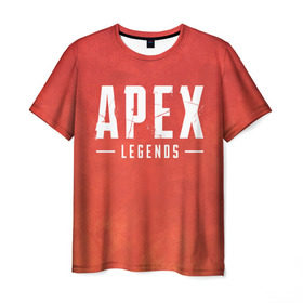 Мужская футболка 3D с принтом APEX LEGENDS в Петрозаводске, 100% полиэфир | прямой крой, круглый вырез горловины, длина до линии бедер | apex | apexlegends | battle | fall | legends | online | robot | royale | titan | titanfall | апекс | битва | игра | игры | королевская | легенд | легендс | легенды | лого | меха | мехи | онлайн | роботы | символ | титанфол | шутер