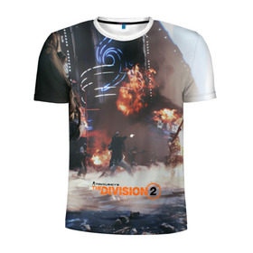 Мужская футболка 3D спортивная с принтом Tom Clancy`s The Division в Петрозаводске, 100% полиэстер с улучшенными характеристиками | приталенный силуэт, круглая горловина, широкие плечи, сужается к линии бедра | Тематика изображения на принте: 