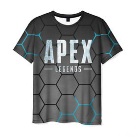 Мужская футболка 3D с принтом Apex Legends в Петрозаводске, 100% полиэфир | прямой крой, круглый вырез горловины, длина до линии бедер | Тематика изображения на принте: apex | battle royale | legends | titanfall | апекс | легенды | тайтанфол | титанфол