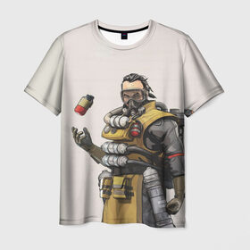Мужская футболка 3D с принтом Apex Legends в Петрозаводске, 100% полиэфир | прямой крой, круглый вырез горловины, длина до линии бедер | apex | battle royale | legends | titanfall | апекс | легенды | тайтанфол | титанфол