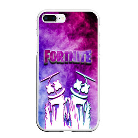 Чехол для iPhone 7Plus/8 Plus матовый с принтом FORTNITE & MARSHMELLO (COLOR) в Петрозаводске, Силикон | Область печати: задняя сторона чехла, без боковых панелей | color | fortnite | fortnite 2 | fortnite x | geometry | marshmello | ninja | streamer | texture | абстракция | геометрия | дизайн | дым | игра | красочный дым | маршмелло | ниндзя | радуга | силуэт | стиль | текстура | улыбка | 