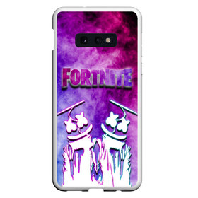 Чехол для Samsung S10E с принтом FORTNITE & MARSHMELLO (COLOR) в Петрозаводске, Силикон | Область печати: задняя сторона чехла, без боковых панелей | color | fortnite | fortnite 2 | fortnite x | geometry | marshmello | ninja | streamer | texture | абстракция | геометрия | дизайн | дым | игра | красочный дым | маршмелло | ниндзя | радуга | силуэт | стиль | текстура | улыбка | 