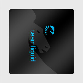 Магнит виниловый Квадрат с принтом TEAM LIQUID | ТИМ ЛИКВИД в Петрозаводске, полимерный материал с магнитным слоем | размер 9*9 см, закругленные углы | 2019 | blue | cybersport | esport | liquid | logo | pro league | team | team liquid | киберспорт | логотип | тим ликвид | фирменные цвета