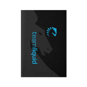 Обложка для паспорта матовая кожа с принтом TEAM LIQUID в Петрозаводске, натуральная матовая кожа | размер 19,3 х 13,7 см; прозрачные пластиковые крепления | Тематика изображения на принте: 2019 | blue | cybersport | esport | liquid | logo | pro league | team | team liquid | киберспорт | логотип | тим ликвид | фирменные цвета