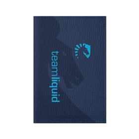 Обложка для паспорта матовая кожа с принтом TEAM LIQUID в Петрозаводске, натуральная матовая кожа | размер 19,3 х 13,7 см; прозрачные пластиковые крепления | Тематика изображения на принте: 2019 | blue | cybersport | esport | liquid | logo | pro league | team | team liquid | киберспорт | логотип | тим ликвид | фирменные цвета