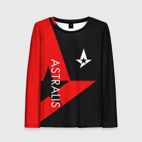 Женский лонгслив 3D с принтом ASTRALIS в Петрозаводске, 100% полиэстер | длинные рукава, круглый вырез горловины, полуприлегающий силуэт | action | astralis | awp | counter strike | cs go | cs go global offensive | cybersport | faze clan | game | gamer | hyper beast | shooter | skin | team liquid | киберспорт | оружие | скины